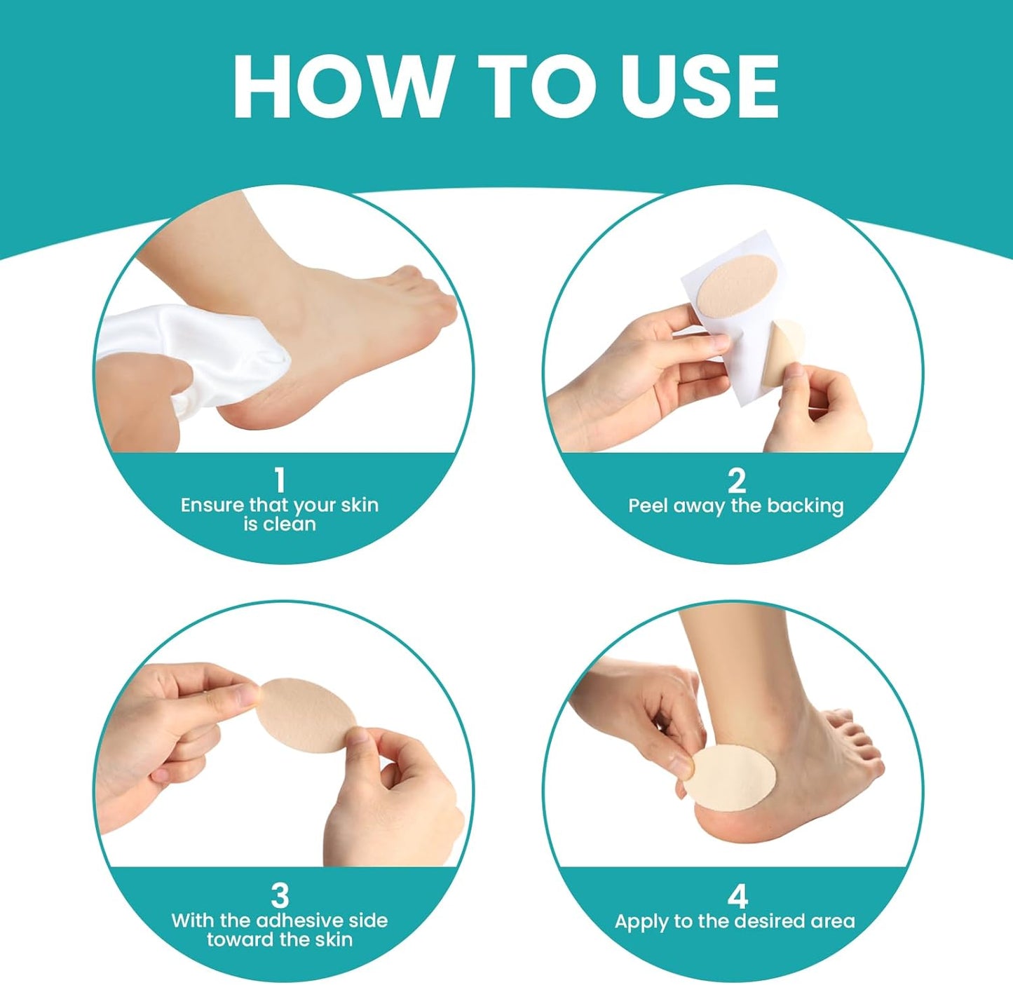 Moleskin Adhesive Tape Pads