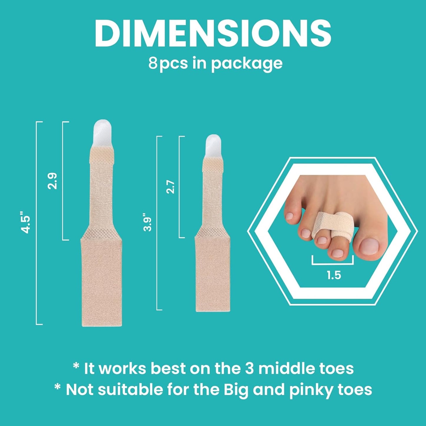 8 Pack Hammer Toe Corrector