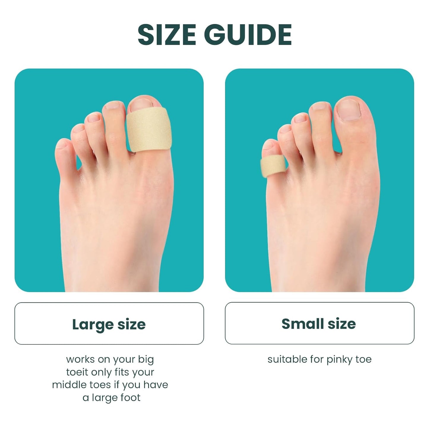 Promifun Cuttable Toe Tubes Sleeves