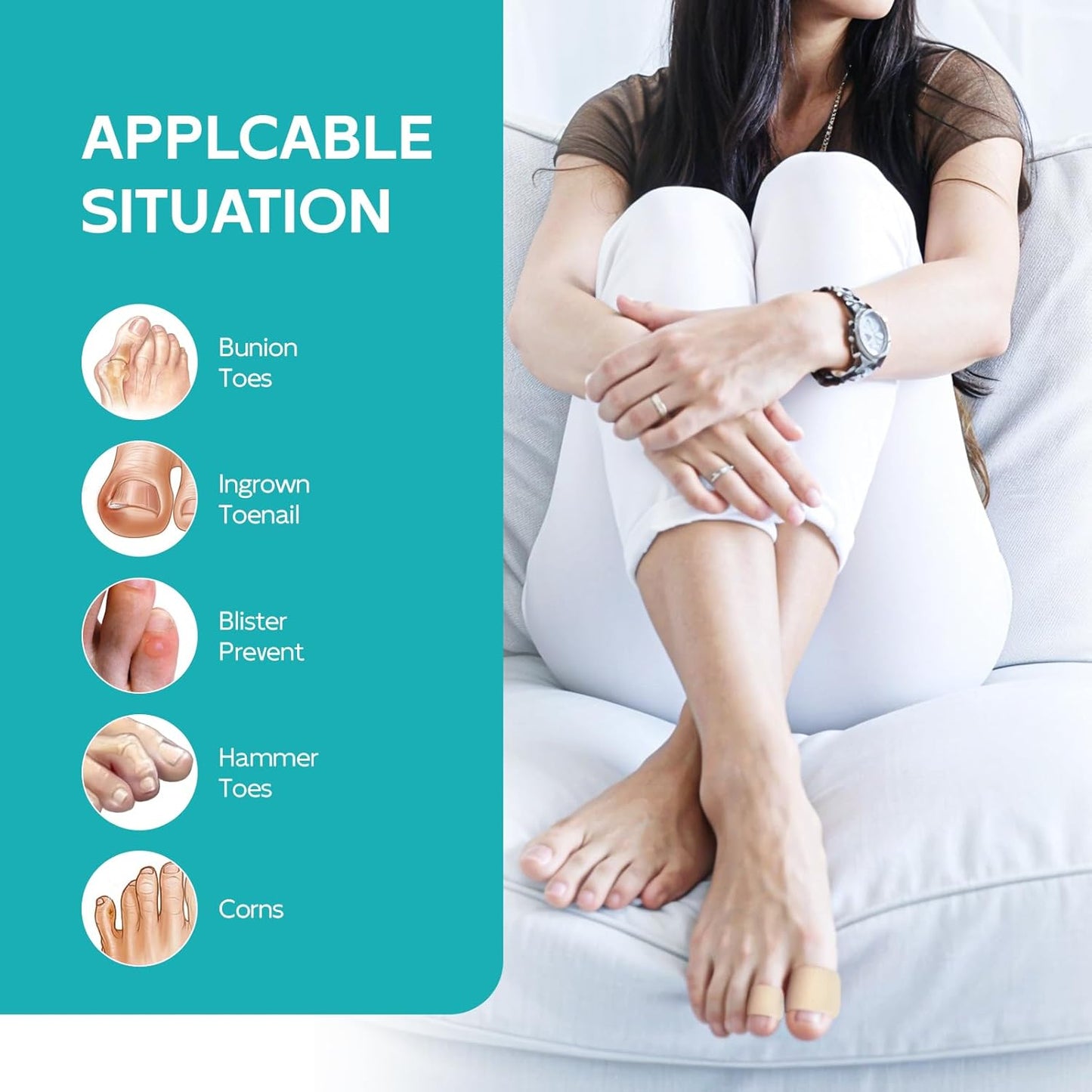 Promifun Cuttable Toe Tubes Sleeves