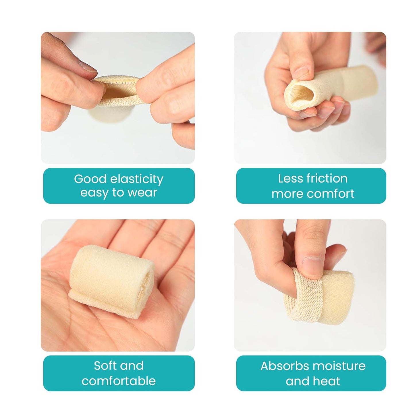 Promifun Cuttable Toe Tubes Sleeves